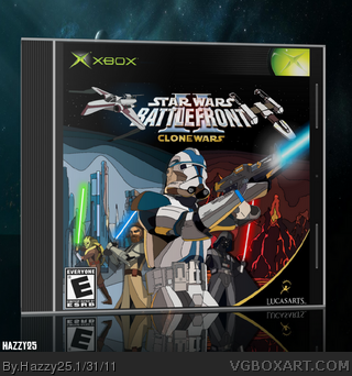 Star Wars Battlefront 2 (Clone Wars) box art cover