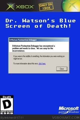 Dr. Watson's Blue Screen of Death! box art cover