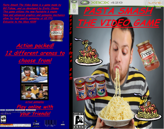 Pasta Smash The Video Game box art cover