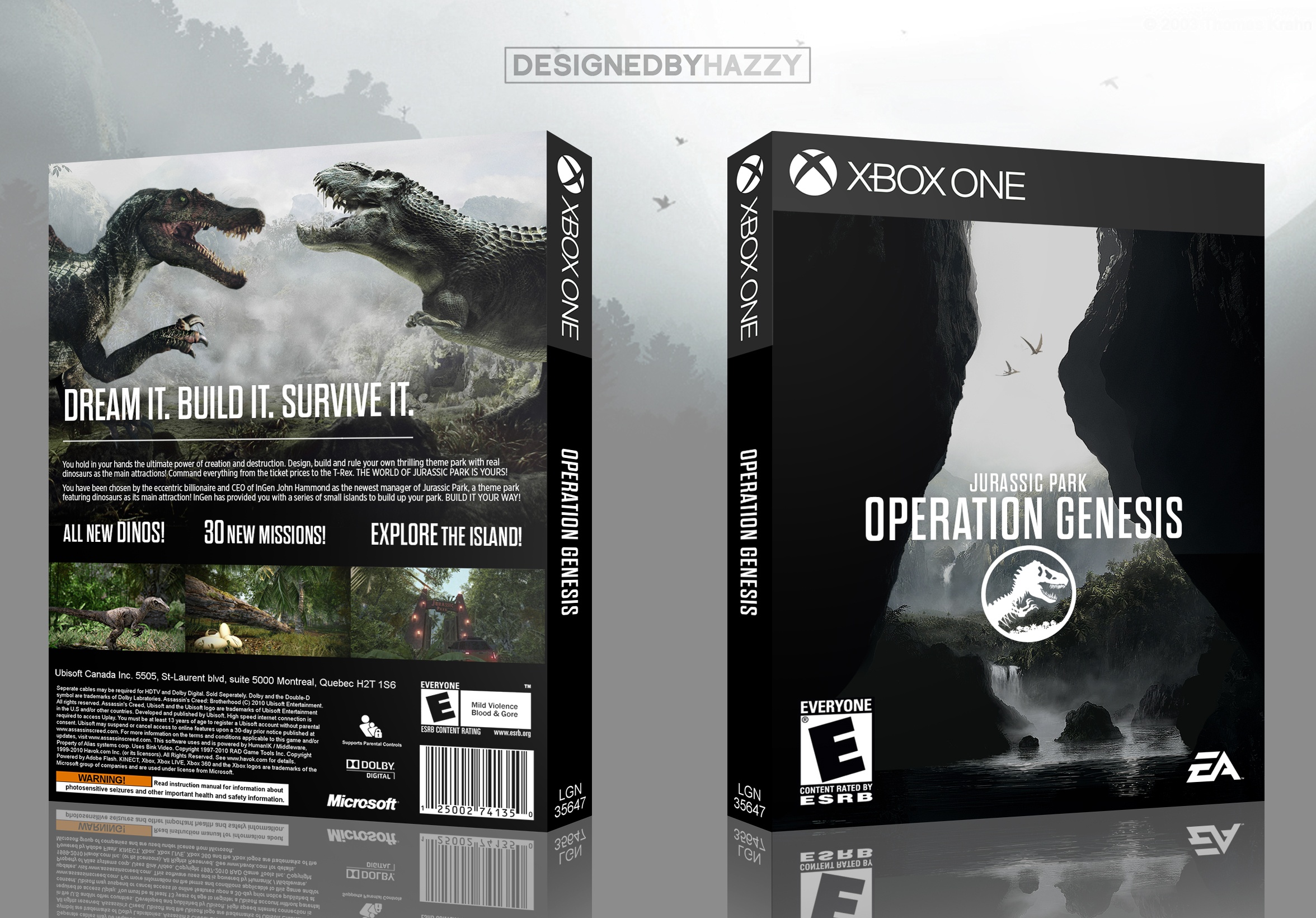 Jurassic Park Operation Genesis box cover