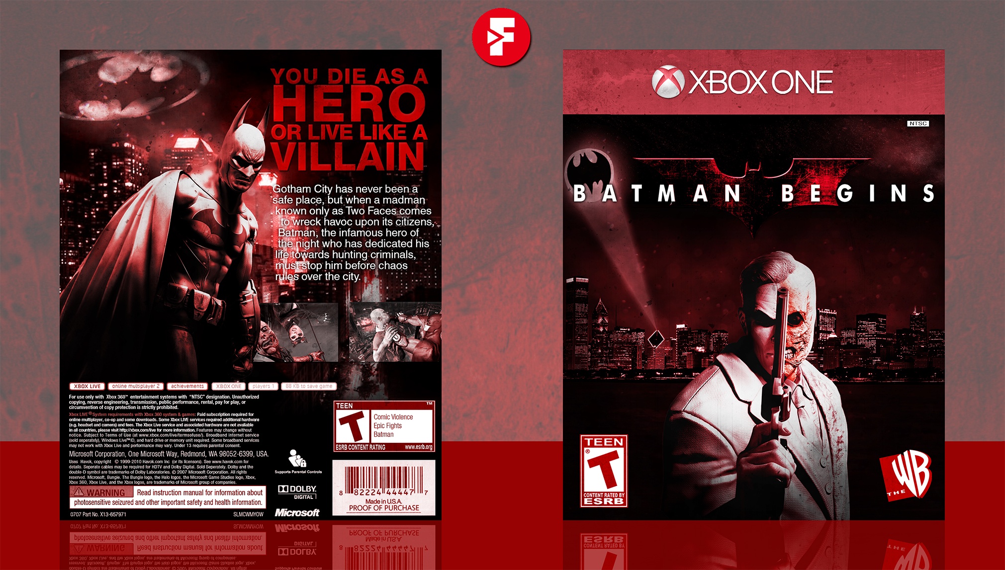 Batman Begins: The Game box cover