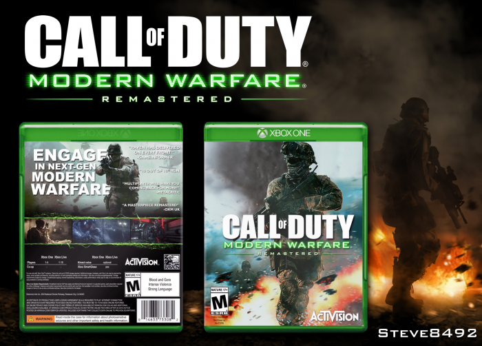 Call of Duty: Modern Warfare Remastered box art cover